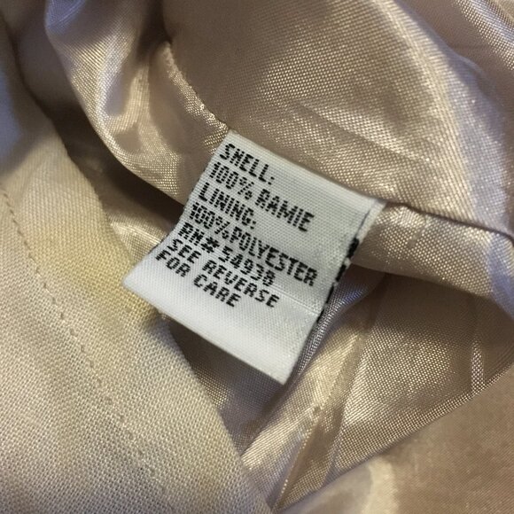 Jennifer Woman Jennifer Glasgow Cream Ramie Pintuck Button Down Tee Shirt - Picture 9 of 16